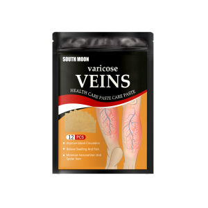 【Hot Sale】South Moon Vasculitis Patch Varicose Veins Leg Phlebitis Treatment Blood Vessel Swelling Dredge Promote Blood Circulation Stickers Spider Vein Patches For Legs Non-Woven Removal Paste Leg Soothing Patches Massage Treat Reduce Varicose(12pcs)