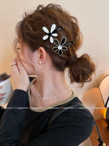 Korean Style Five-Petal Flower Hair Clips Womens New 2025 High-End Versatile Duckbill Hair Clips Bangs One-Word Clips