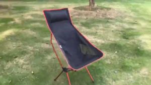 Ghế nhôm siêu nhẹ có gối tựa đầu gấp gọn dùng cho cắm trại câu cá (có 5 màu)