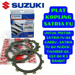 PLAT KOPLING KODE-SATRIA FU ASLI KAMPAS KOPLING SATRIA FU150 KARBU-INJEKSI/THUNDER125 GSX 150 S R .
