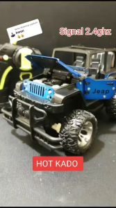 8T Rc Car LH-C011S Mobil Offroad Remote Control 4x2 Signal 2.4ghz Alarm Led Spot Jeep