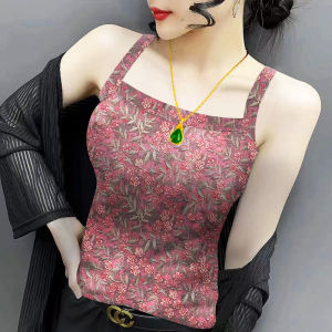 Áo Ba Lỗ Không Tay Ice Sensation Ice Silk Slim Fit Dành Cho Nữ Mùa Hè 2025 Áo Ba Lỗ in Họa Tiết Thời Trang Thường Ngày