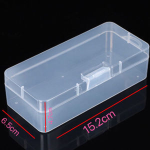 Mini Plastic Box Rectangular Box Translucent Box Packing Box Storage Box Dustproof Solid Strong Jewelry Storage Case Container