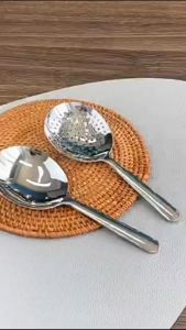 Thìa múc  cơm canh súp mukbang  bản lớn  inox 304 loại thân nhỏ   chất lượng tốt   - muỗng canh - vá múc cơm  -  muỗng súp - muong an - thia an