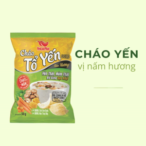 5 gói Cháo Tổ Yến vị Nấm Hương cháo CHAY ăn liền cháo gói ăn kiêng Yến Lộc Phát