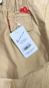 Chân Váy Kaki Bé Gái Riomio Vải Kaki Cotton 4 Chiều Phom A Cá Tính Có Quần Chip Lụa Bên Trong Hồng Be Size 2/3–6/7 (13–27kg) RCV1191