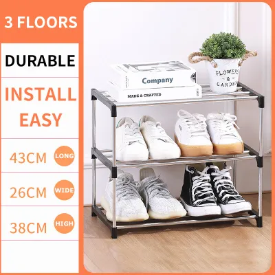 Shoe Rack Stainless Steel Stackable Shoes Organizer 3 Layer/ 4 Layer/5 Layer