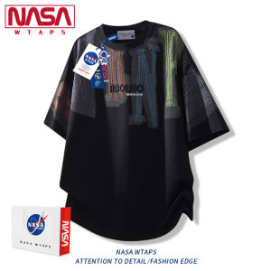 NASA WTAPS | Letter Print Icy Silk Short Sleeve T-Shirt