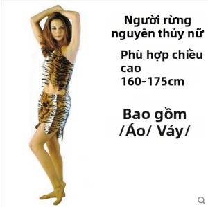 Trang Phục Cosplay Người Săn Bắt Nguyên Thủy Châu Phi Halloween cho Người Lớn