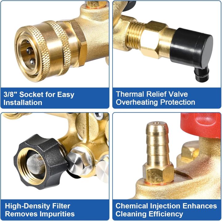 TOOLCY%20Pressure%20Washer%20Pump%203400%20PSI%20Max%203.0%20GPM,%203/4%20inch%20Shaft%20Horizontal%20Triplex%20Plunger%20Pump%20Replacement,%20Direct%20Drive,%20with%20Unloader,%205%20Nozzle%20Tips,%203/8"%20QC%20to%20M22-14mm%20Adapter%20-%20Image%207