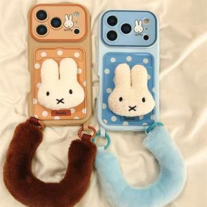 Polka dot Miffy Rabbit wristband is suitable for Huawei MATE70PRO card case mobile phone case P80/P70P80PROPL h260705