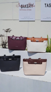 Swiss Polo Womens PVC Leather Tote Bag / Shoulder Bag - HQE 6099