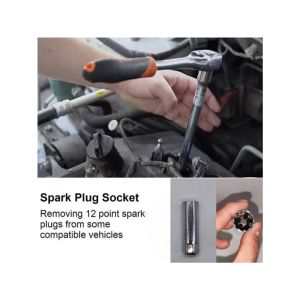 Universal spark plug socket wrench with strong magnetic 12 angle 14mm 16mm spark plug disassembly automatic maintenance tool