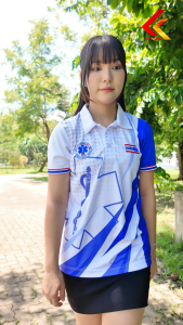 เสื้อพิมพ์ลาย โปโล คอปก แขนสั้น แบรนด์ Kawin หน่วยงานกู้ภัย 1669 rescue ป่อเต๊กตึ้ง ใส่ทำงาน เสื้อผ้าผู้ชาย เสื้อผ้าผู้หญิง เนื้อผ้าไมโคร เกรดพรีเมียม No.2