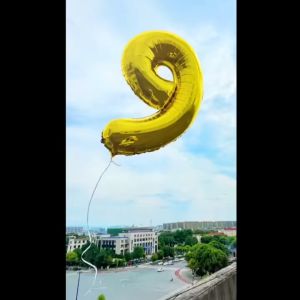 Grosir Balon Angka 0-9 Warna Silver Gold Ballon Number Large/Jumbo UK 32 Inch/80cm - Balon Foil Tahan Kempes (GROSIR)