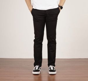 Celana chino panjang pria premium hitam celana chino distro panjang/Celana terlaris dan terpopuler