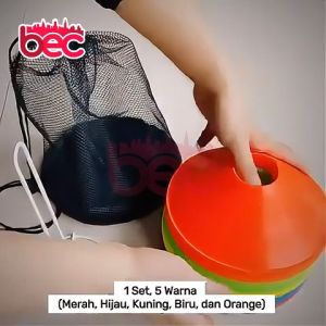 Cone Sepakbola/Futsal MENGKILAP LENTUR ANTI PECAH | Cone Mangkuk Olahraga