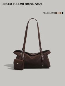 URCDN RDALVO | Vintage Versatile Suede Tote Bag