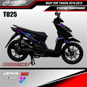 Stiker Striping Variasi Transparan Beat ESP Tahun 2016-2019