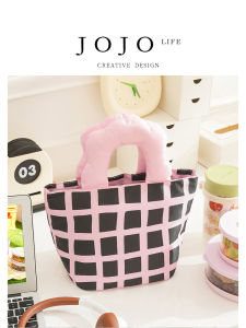 Mr. Grocerys Lunch Box Bag Portable Outing Bento Box Bag Meal Package European Style ness Popular Element Household Storage Bag