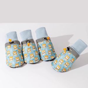 Giày Đi Dạo Cho Chó Cỡ Lớn Hipidog Mùa Đông Cho Chó Golden Retriever Schnauzer Corgi Vỏ Bọc Chân Thú Cưng Giày Cho Chó