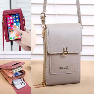 Túi Đeo Vai Nhỏ Dung Tích Lớn Đa Chức Năng Thời Trang Đơn Giản Màu Trơn Túi Đeo Chéo Điện Thoại Màn Hình Cảm Ứng