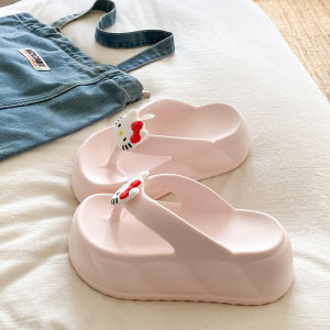 รองเท้าแตะส้นแบนพื้นหนาสำหรับเดินทาง รองเท้าแตะชายหาดแบบสวมสบายสำหรับผู้หญิง รองเท้าแตะแบบสวมสบายสำหรับใส่ในหอพักนักเรียน รองเท้าแตะสำหรับใส่กลางแจ้ง