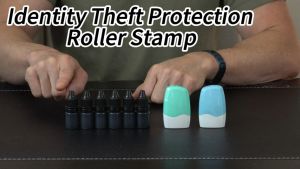 Privacy Protection Roller Stamp Alternative shredder Portable Message Messy Code Masking Roller to Protect Personal Data Information Security Seal