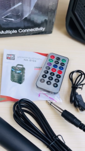 SPEAKER BLUETOOTH NIXNOX NX-8103 LED 8.5 INCH JUMBO - SPEAKER KARAOKE FULL BASS - SPEAKER LED WIRELESS / SPEAKER BLUETOOTH BASS ~ NOS