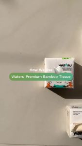 Wateru Premium Bamboo Tissue - Tisu Bambu Natural Aman Paper Towel