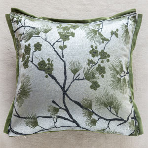 New Chinese Style Green Cushion Cover