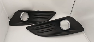 Xe bọc đèn Đèn sương mù bội foglight lỗ lưới trang trí bezel phù hợp với Ford Fiesta Hatchback 2013 2014 2015 2016 2017