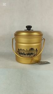 Lunch Box Arabia Gold Rantang Tunggal Kuning Lengkap Mangkuk Bahan Almunium Tebal