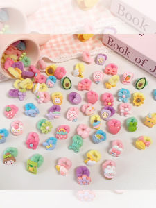 Baby Thumb Hair Ties Small Size Non-Damaging Infant Elastic Bands Girls Cute Cartoon Hair Bands Fresh Style Children Accessories