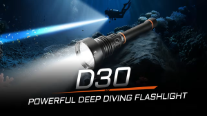 Đèn pin lặn ACEBEAM D30 – Sáng 5600 Lumens chiếu xa 1454m lặn sâu tối đa 100m
