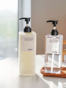 1000ml Large Capacity Hotel Shampoo Bath Gel Dispenser Bottle Press Type Laundry Liquid Empty Bottle for Homestay And Commercial Use