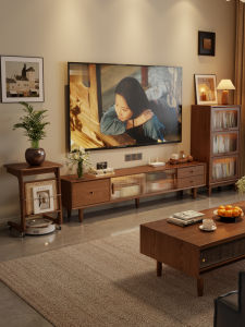 DONGMU | Antique Style Solid Wood TV Cabinet Storage