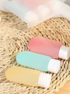 4Pcs/Set Refillable Bottle 60ml Soft Lotion Container Squeeze Tube Empty Bottle Portable Travel Shampoo Bottle