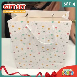 Christmas Special Gift Set Packs - STATIONERY LOVER - Set A - with FREE Card and Paper Bag