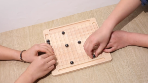 Magnetic Magnet Chess Game Boardgame Battle Wood Base Parent Child Interactive Toys Minesweeper Fun Marble