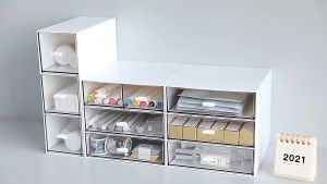 Desk Organiser Stationery Drawer Storage Office Table Organizer Storage