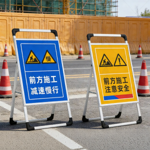 RUIKELAIXIANG | Construction Safety Deceleration Sign Display Stand