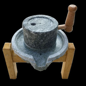 Creative Mini Qing Stone Grain Mill Home Decorations Retro Style Domestic Use Stone Grinding Wheel Childrens Decorative Ornaments