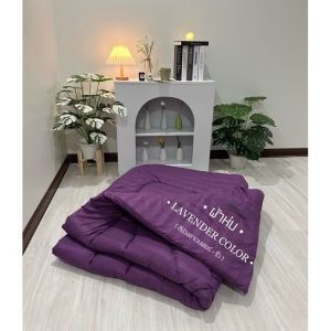 โปรพิเศษแถมหมอนหนุน 1 ใบ ผ้าห่ม ผ้านวม 6 ฟุต cotton 100%  เย็นสบาย ป้องกันไรฝุ่น