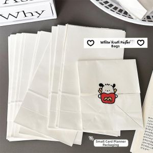 SHANNAIER | Stylish Ins Wind White Kraft Paper Bag