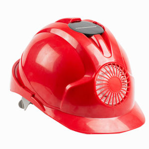 หมวกนิรภัยพลาสติก ABS อย่างดี เกรด A+ พัดลมโซล่าเซลล์