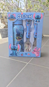 เซต พกพา ขวดน้ำพลาสติก 350 มล. และ ช้อนส้อมสแตนเลส