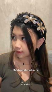 [VELMORRA] Headband Morpha Bando Korea Brokat Renda Kristal Blink Mewah Pesta
