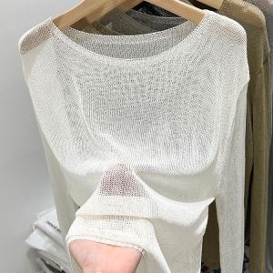 เสื้อยืดผ้าไหมน้ำแข็ง ทรงหลวม ป้องกันแสงแดด สำหรับผู้ชายและผู้หญิง ฤดูร้อน 2025 ใหม่ ขนาดใหญ่ เสื้อเชิ้ตแฟชั่น INS