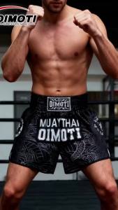 Quần Đùi Boxing Kiểu Trung Quốc Nhanh Khô Co Giãn Dáng Rộng Chất Liệu Polyester Dệt Kim Dành Cho Mùa Hè